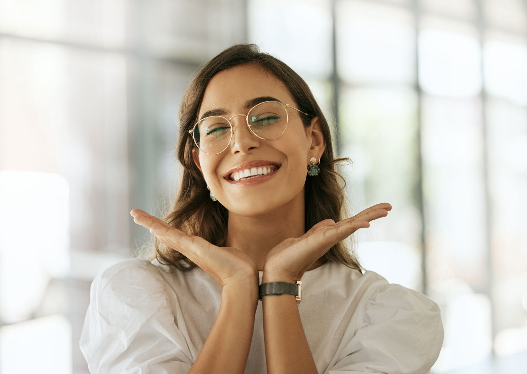 Femme souriante